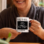 Personalized Promoted To Mommy EST. 2026 Accent Coffee Mug, Pregnancy Announcement White Ceramic Cup Gift For New Mom, Custom Name & Picture Ultrasound Baby Coffee Cup 11 15 Oz, Future Mommy Teacup