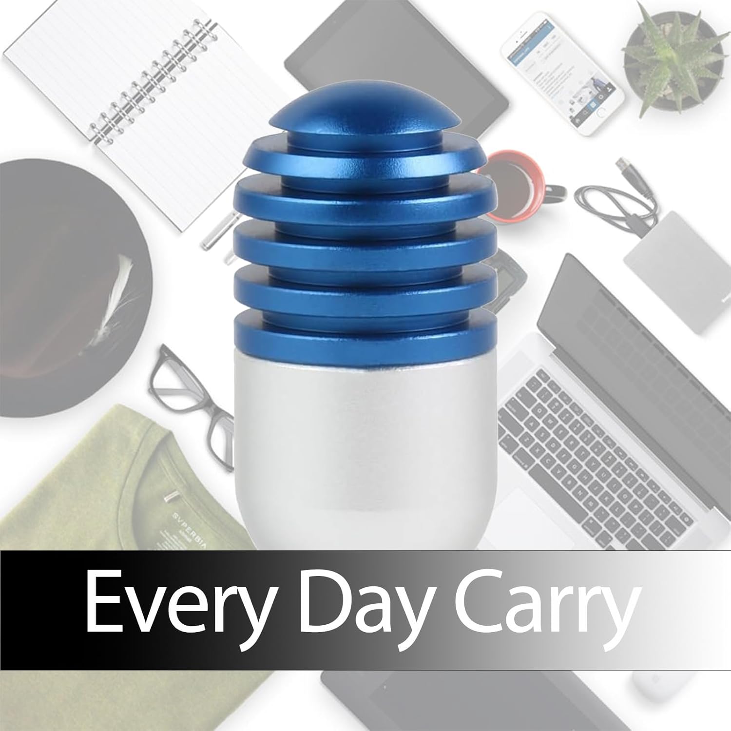 Fidget Toys Fidget Clicker Magnetic Metal Capsule Fidget Toys Fidget Slider, EDC Fidget Toy for Adults Teens, ADHD Anxiety Stress Relief Toys, Gift for Boyfriend, Husband and Father (Blue)