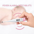 Digital Oral Thermometer for Adults and Children with LCD Display, Oral Thermometer for Baby with Fever Alarm Rectal & Underarm Use, Fast Reading Thermometer