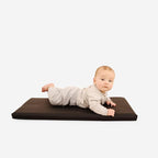 Gathre Baby Changing Pad, Made of Premium, Soft, Water-Resistant Vegan Leather, Portable Playmat for Babies, Use at Home Nursery or During Travel - Raven