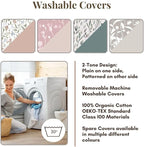 BellaMoon C Shaped Pregnancy Pillow for Sleeping (55 Inch) Maternity Body Pillow with Cooling Cover Soft Support for Women, Back, Legs, Belly C Pillow for Side Sleeping & Full Body pillows for adults