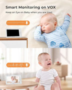 iFamily 7" Large Split Baby Monitor with 2 HD Cameras and Audio, 1080P HD Video Baby Monitor No WiFi,Hack Proof