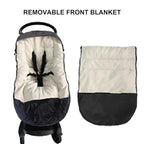Funlife Anti-Kick Waterproof High Performance Winter Stroller Footmuff Fits All Travel Gear,Front Piece Height Adjustable and Removable,M6-4T