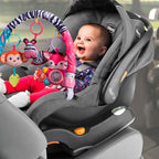 Baby Stroller Arch Toys, Crib Mobile for Infants Adjustable Bassinet Mobile with Universal Clamps, Activity Toy Bar for Bouncer Newborn Car Seat Stroller Sense Toy for Baby 0-12 Months