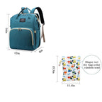 Diaper Bag with Changing Station,Diaper Bag Backpack，7 in 1 Travel Baby Diaper Bag,Mommy Bag With USB Charging Port (Green)