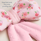 Itzy Ritzy Crinkle Teether Toy – Bow Teething Toy Includes Silicone, Velour & Crinkle Material; Features Multiple Textures for Teething Relief; Designed for Ages 3 Months and Up (Bow)