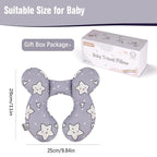 KAKIBLIN Baby Neck Pillow,Upgraded Baby Support Pillow, Head Pillow,Travel Pillow for Car Seat,Pushchair,Travel (Star)