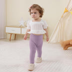 Newborn Toddler Baby Girl Pants Leggings Ribbed Straight Flare Infant Girl Pants Leggings Bell Bottoms 5 Packs