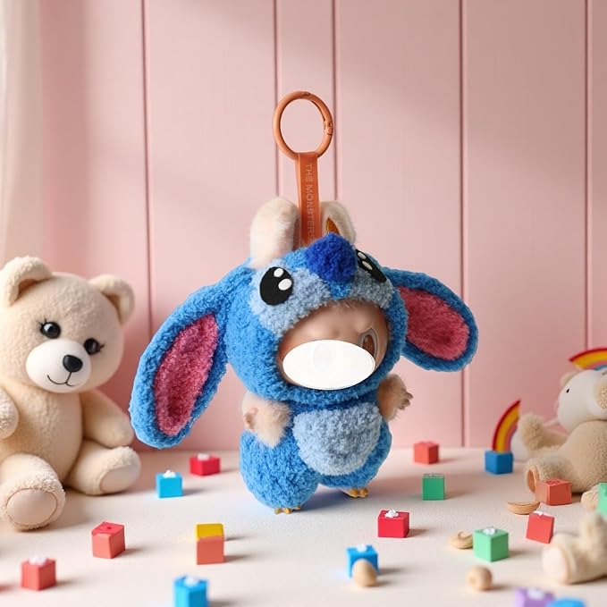 Clothes for LABUBU Doll (NO Doll),Outfit for LABUBU,Clothes Set for LABUBU Dress Up,Accessories for LABUBU (Stitchs)