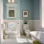 Baby Changing Diaper Station Wall-Mount: Vertical Baby Changing Table, Sturdy & Durable- with Safety Straps for Commercial Restrooms