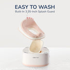 3 in 1 Potty Training Toilet, Dinosaur Toddler Potty Training Seat for Boys Girls with Comfortable Cushion, Easy-to-Clean and Anti-Slip Potty Training Step Stool for Toilet (Pink)