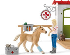 Schleich Farm World - 43 PC Veterinarian Set for Kids - Pet Veterinary Playset has Office, Vet Figurine, Horse, Dog, Cat Animal Toy and Accessories - Educational Toys for Children and Toddlers Ages 3+