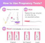 Easy@Home Ovulation & Pregnancy Test Kit: 50 Ovulation Test Strips + 3 Pregnancy Tests + 2 Collapsible Pee Cups - Accurate LH Surge Tracking & Early hCG Detection & Hygienic Home Use Urine Cup for TTC