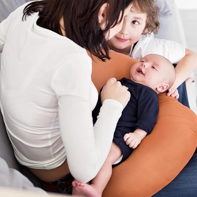 GRSSDER Nursing Pillow Cover Stretchy Minky Removable Nursing Covers for Breastfeeding Pillows, Ultra Soft Comfortable Slipcover for Boy and Girls, Stylish Elk Animals Pattern