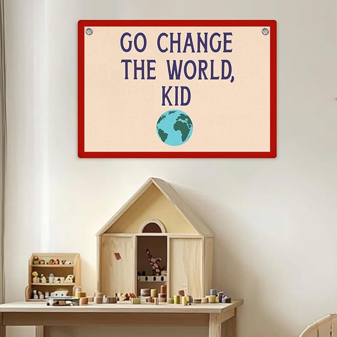 Playroom Wall Decor, Playroom Sign Banner Wall Hanging, Playroom Essentials Banner Flag, Wall Flag Nursery Bedroom Toddler Room Decor for Boys Girls, Classroom Decorations, Banner for Room