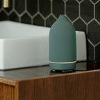 Vitruvi Stone Diffuser, Ceramic Ultrasonic Essential Oil Diffuser for Aromatherapy | Ceramic, Home Decor | Sea, 90ml Capacity