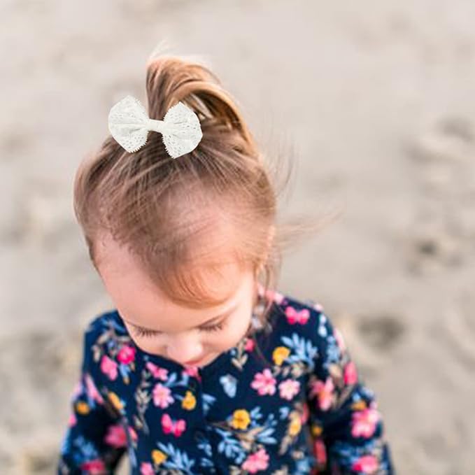 Baby Girl Headbands with Bows Soft Nylon Newborn Toddler Hairbands Handmade Baby Hair Accessories for Infant Girls Kids