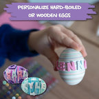 The Eggmazing Egg Decorator Easter Egg-cessory Pack - Accessory Pack for Egg Decorating - Markers, Adhesive Jewels and Foam Stickers - Arts and Crafts Kit