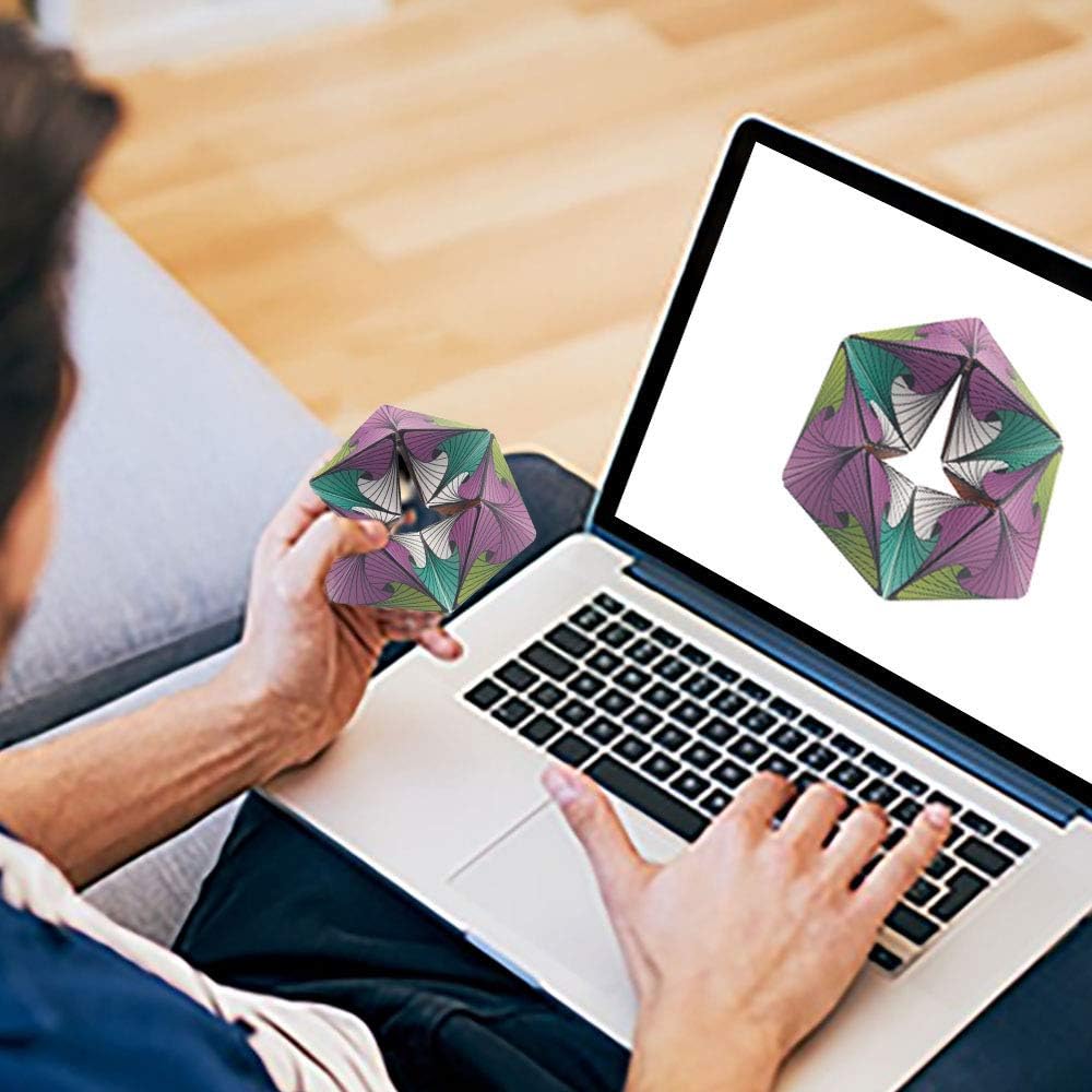 Euclidean Cube Fidget Toys for Kids, Desk Toy for Adults to Stay Calm and Focused, Magic Cube for Girls and Boys Over 3 Years Old