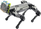 ELECFREAKS microbit Robotic Dog Xgo Kit, 12 Movable Joint DIY Programmable Full Metal Bionic Robot Kit, STEM Educational Project for Open Source Hardware(Without Micro:bit)