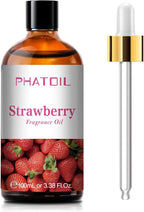 PHATOIL 3.38FL.OZ Strawberry Fragrance Oils for Aromatherapy, Essential Oils for Diffusers for Home, Perfect for Diffuser, Yoga, Skin Care, DIY Candle and Soap Making - 100ml