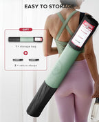 HAPBEAR Extra Large Yoga Mat - 72"x48"/78"x54", 1/4" & 1/3" Thick, Non-Slip, Durable, Eco-Friendly, Wide Exercise Mat for Home Workouts, Yoga, Pilates, Stretching, Meditation (Barefoot Exercise)