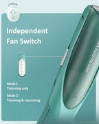 Baby Hair Clipper,Vaccum Hair Clippers for Kids/Toddlers,Cordless Baby Hair Cutting Kit with Two Modes,Baby Hair Trimmer Haircut Machine in Large Hairs Storage Space,Rechargeable,Waterproof