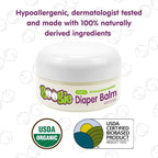 Boogie Diaper Rash Balm for Baby, USDA Certified Organic, Made with Naturally Derived Ingredients, 1.5 oz (Pack of 1)