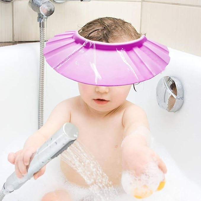 Baby Bath Head Cap Visor Shower Bathing Protection Bath Cap Visor Hat for Baby Toddler Kids
