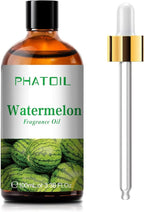 PHATOIL 3.38FL.OZ Watermelon Fragrance Oils for Aromatherapy, Essential Oils for Diffusers for Home, Perfect for Diffuser, Yoga, Skin Care, DIY Candle and Soap Making - 100ml