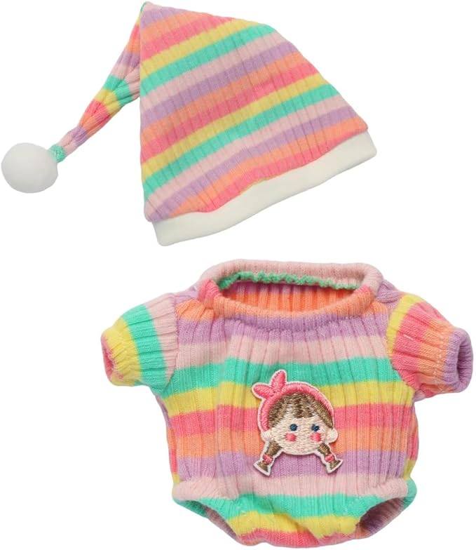 15CM Collectible Doll Clothes.17cm Mini Doll Clothing Set.Exquisite Handmade.Suitable for Small Collectible Dolls. (Dresses/Casual Wear/Holiday Outfits) (Doll Suitable for Sitting Posture)(Style A)