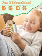 16-Piece Rotating Puzzles for Kids 4-6, Toddlers Puzzles 2-4, Road Trip, Airplane Activities Game, Travel Toys - Brain Teaser, Fine Motor Skills - Birthday Gifts Boys & Girls - Animals