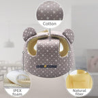 Xifamniy Baby Soft Safety Helmet Foam Head Protector Helmet for Toddler Infant Walking Suit 6-24m (Grey Star)