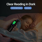 Ear Thermometer, Highly Accurate Ear Thermometer for Kids, Adults and Babies, 30 Memory Recall, 1s Result and 3-Color Fever Alert, with 24 Disposable Probe Covers, Blue