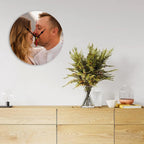 Generic Custom Clocks for Walls Personalized Picture Hanging Time Clocks That PVC Customized Round Silent Clock for Living Room Family Friends Gifts, 10inch-25cm