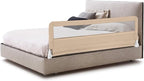HONEY JOY Bed Rail for Toddlers, 71-in Extra Long, Portable Safety Bed Guardrail w/Double Safety Child Lock, Foldable Baby Bed Rail Guard, Fit King & Queen Full Twin Size Bed Mattress(Beige, Pack 1)