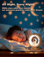 Night Light Kids, Astronaut Space Night Light Lamp with 9-Level Cold Warm Light Rechargeable Dimmable Tap Touch Nightlight for Kids Children Toddler Bedroom Bedside Livingroom Desktop