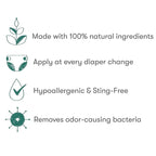 Munchkin HYP03 Diaper Rash Hypochlorous Acid Spray for Face and Body, FSA Eligible, Removes Rash-Causing Germs, Helps Promote Healing, Gentle for Sensitive & Eczema-Prone Skin, 3.4 Ounce