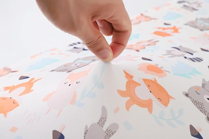 Nursing Pillow Cover Set 3 Pack Nursing Pillow Slipcovers for Moms Breastfeeding Moms, Ultra-Soft Stretchy Fit Standard Nursing Pillows Elephant Tiger,Fox & Grey