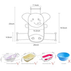 AIR&TREE Baby Bath Seat Support Net, Quick Drying, Adjustable, Comfortable, Non-Slip, Infant Bathtub Sling Shower Mesh for a Tub, with Safety Support Corners (Pink)