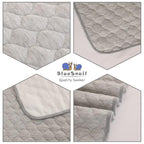 BlueSnail Washable Underpads,Waterproof,Soft, Portable and Reusable Incontinence Pads for Toddler,Adults,Elderly and Pets (34"x36" Pack of 2)(Dark Gray)