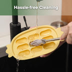 Haakaa Baby Popsicle Mold - Baby Food Maker & Breastmilk Teething Freezer Tray - BPA Free Silicone-Yellow