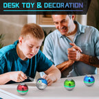 Metal Fidget Spinner Toy Glow in The Dark, Luminous Heavy Duty Cartoon Spinner Birthday Gift for Kid Adult, Hand Spinner Finger Gyro Desk Toy Decor for Home Office Classroom