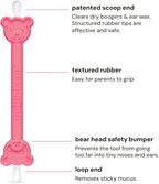 oogiebear: BearPair Baby Nose Cleaner & Ear Wax Removal Tool with Nasal Aspirator - Safe Booger & Earwax Removal for Newborns, Infants, Toddlers - Essential Baby Stuff, Diaper Bag Must-Have - Pink