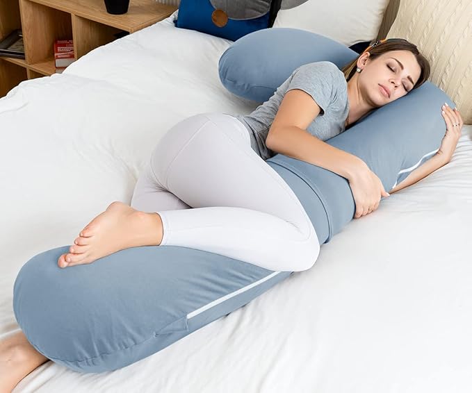 INSEN Pregnancy Pillow for Sleeping, Body Pillow for Pregant Women, L Shaped