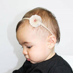 Baby Girl Headbands with Bows Soft Nylon Newborn Toddler Hairbands Handmade Baby Hair Accessories for Infant Girls Kids