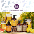 BALANCE YOUR BIOME Kombucha Glass-Skin Moisturizing Body Wash, K-Beauty,Fermented soybean, barley, Pear Juice, Pomegranates,12 Vitamins, Nurishing, Cleansing, 16.9 fl.oz.500ml, No Silicone