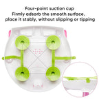 Foldable Baby Bathtub Seat, Non-Slip Infants Bath Chair for Tub, Cute Shaped Shower Seats, Surround Bathroom Seats for Newborns 6-18 Months (Baby Pink)