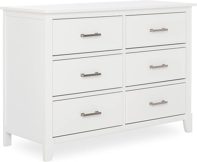 Dream On Me Cleo Double Dresser in White