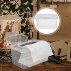 Flushable Wipes Dispenser 2pcs Clear Plastic Baby Wipes Dispenser Portable Refillable Tissue Box On- The- Go Baby Wipes Holder for Outdoor Travel Wipe Warmer